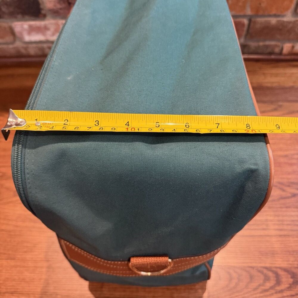 Vintage 90s Polo Ralph Lauren Green Canvas Travel Duffel Bag 24” Large Duffle - Picture 7 of 11